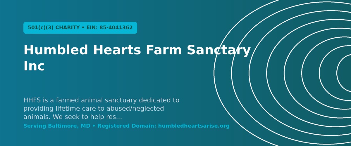 Humbled Hearts Farm Sanctary Inc Banner